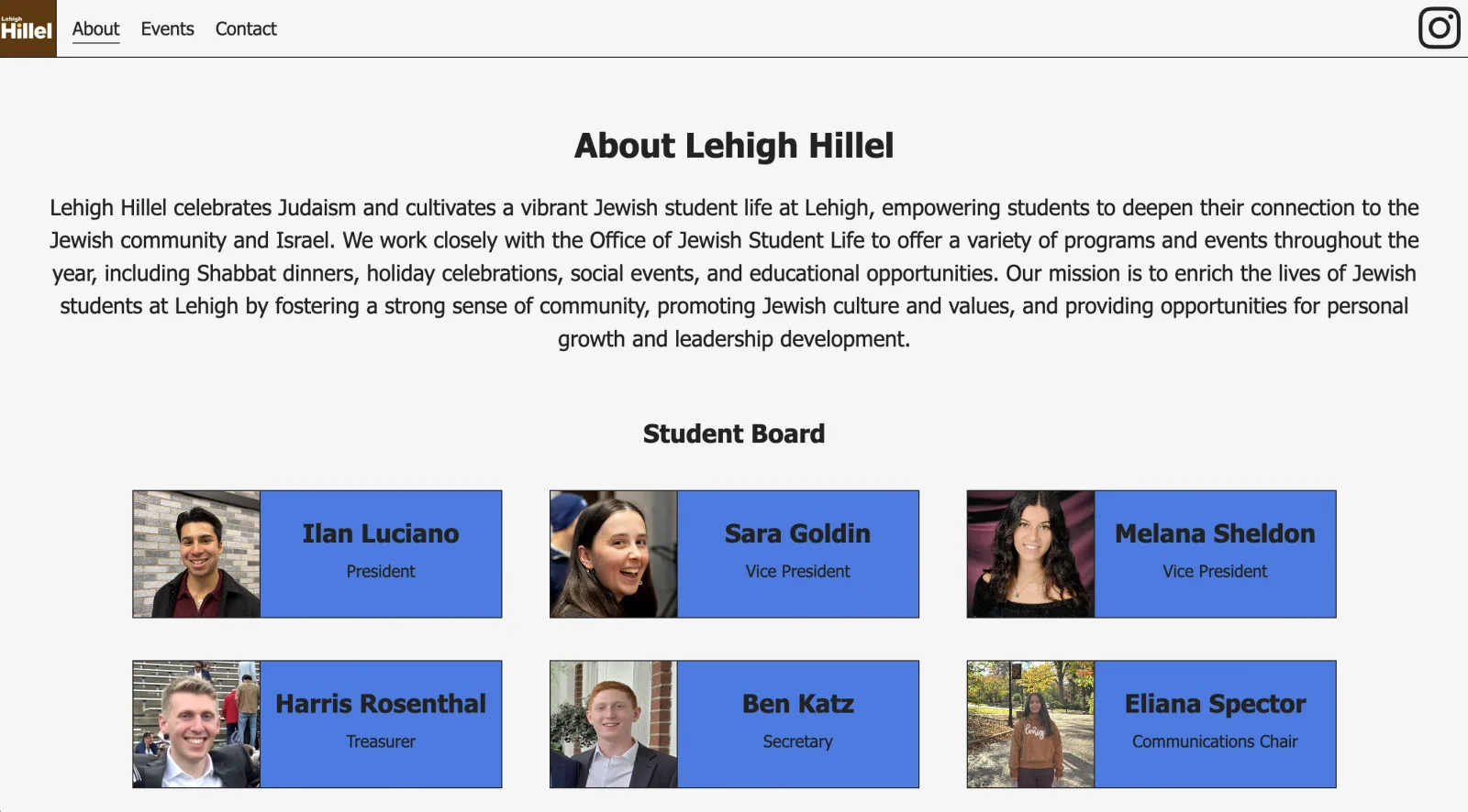 Hillel about page