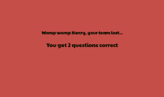 Tabout game lost page