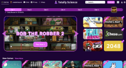 Totally Science homepage